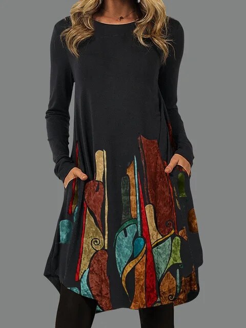 Riva Lefèvre | Long-Sleeved Boho-Style Dress