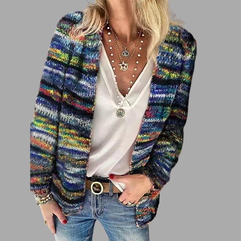 Riva Lefèvre | Warm multicolour cardigan for women