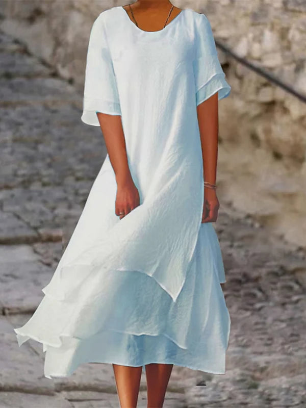 Élodie Lavin | Elegant and Chic Layered Dress