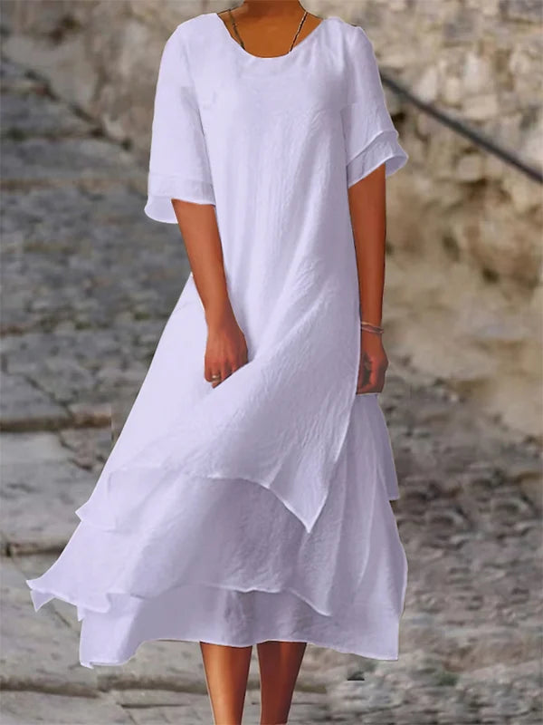 Élodie Lavin | Elegant and Chic Layered Dress