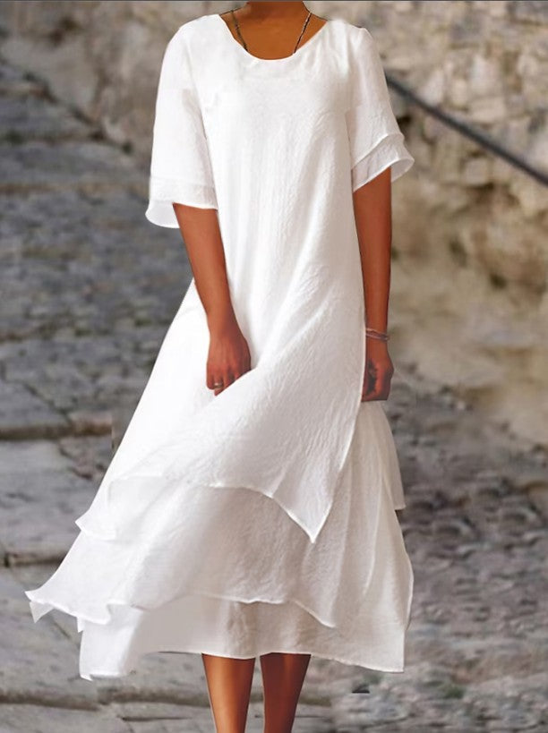 Élodie Lavin | Elegant and Chic Layered Dress