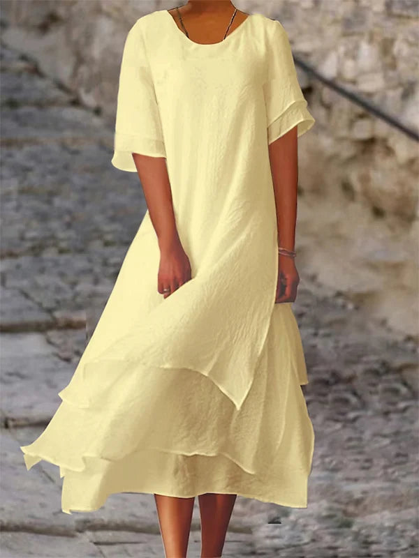Élodie Lavin | Elegant and Chic Layered Dress