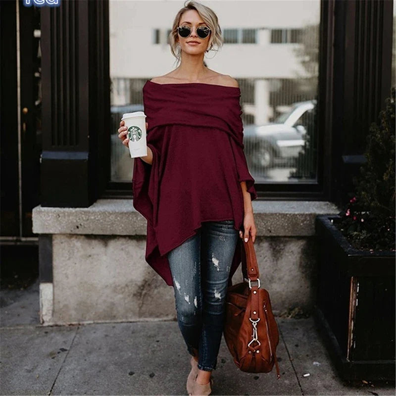 Riva Lefèvre | Casual Long Sleeve Off-Shoulder Top