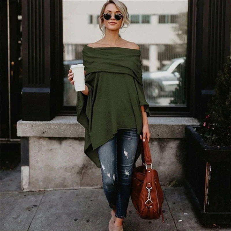 Riva Lefèvre | Casual Long Sleeve Off-Shoulder Top