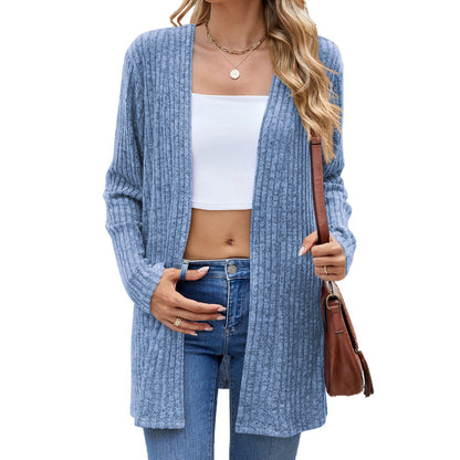 Women's Crochet Cardigan with Pockets