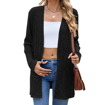 Women's Crochet Cardigan with Pockets