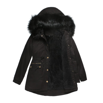 Women's Quilted Winter Puffer Parka Coat