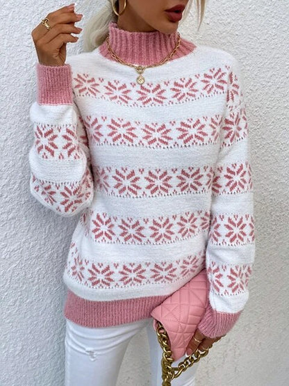 Alice Leroy | Elegant Sweater with Snowflake Pattern