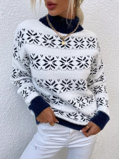 Alice Leroy | Elegant Sweater with Snowflake Pattern