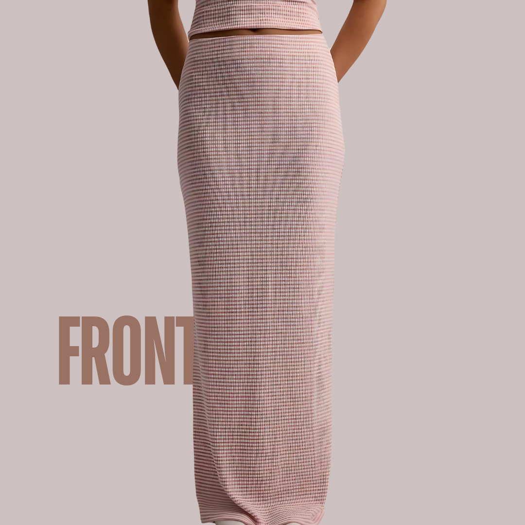 Lazy Summer Set - Thin Maxi Skirt & Breathable Top