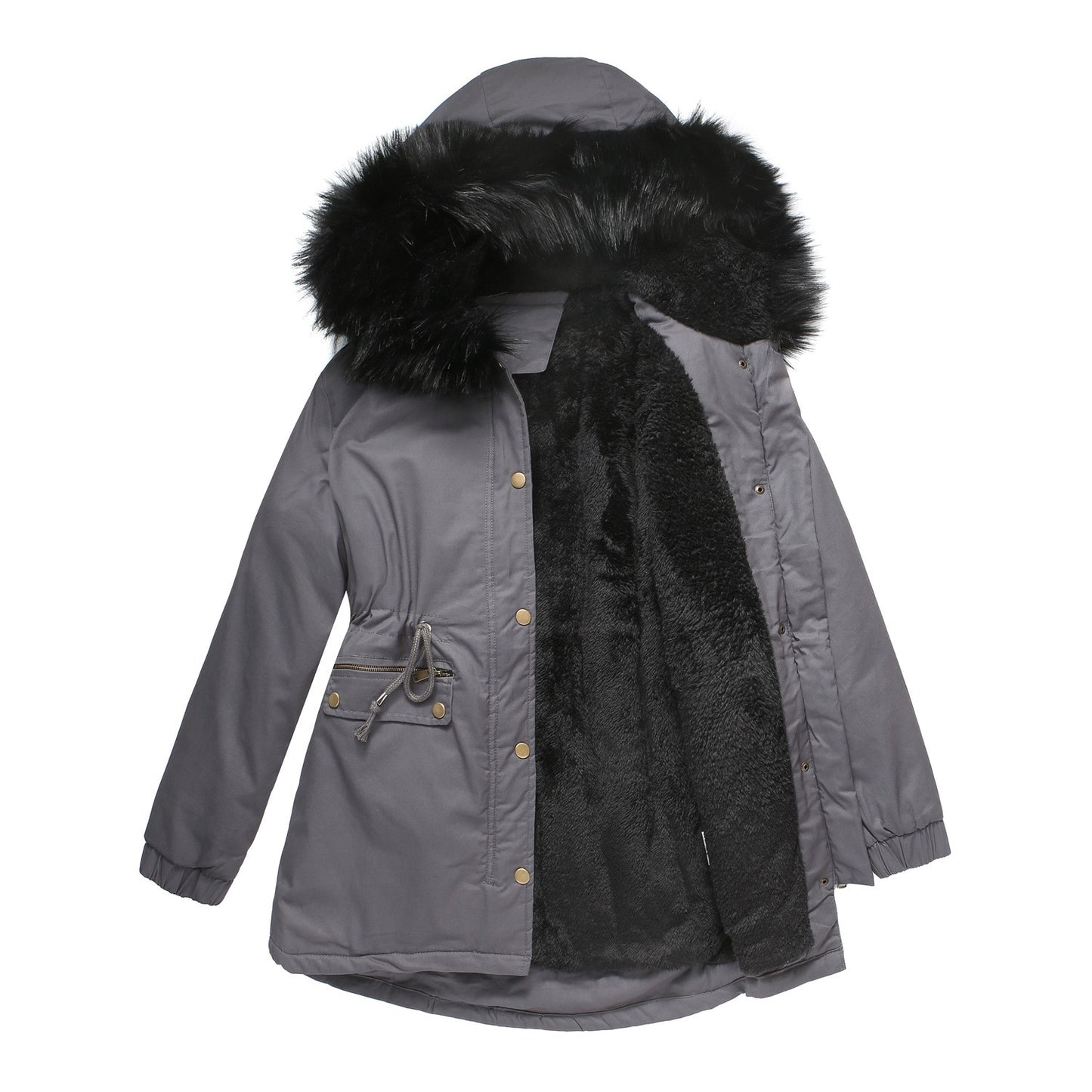 Women's Quilted Winter Puffer Parka Coat