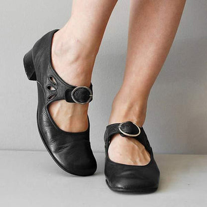 Vintage Shoes with a Rounded Toe