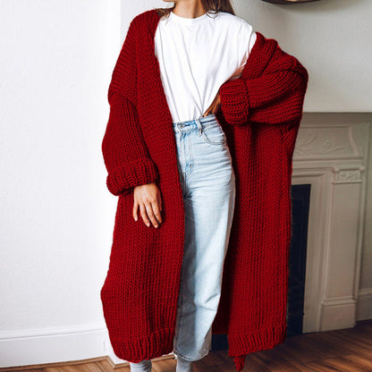 Long Knitted Oversized Cardigan for Women