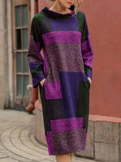 Pauline Laurent | Loose mid-length dress in a vintage look