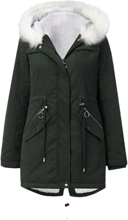 Elegant Hooded & Padded Jacket – Loose Winter Coat