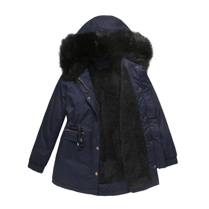 Women's Quilted Winter Puffer Parka Coat