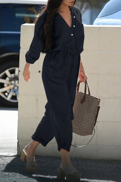 Alice Leroy  - Figure-Flattering Casual Jumpsuit