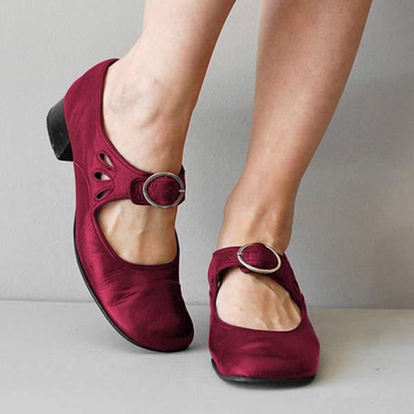 Vintage Shoes with a Rounded Toe