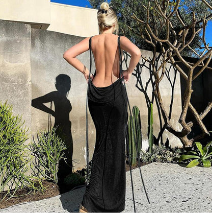 Alice Leroy  - Serenity Backless Maxi Dress