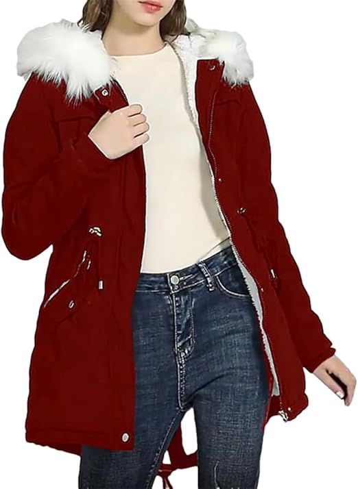 Elegant Hooded & Padded Jacket – Loose Winter Coat