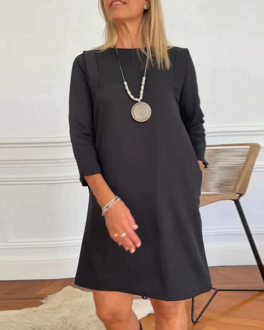 Elegant long sleeve dress - Italian style