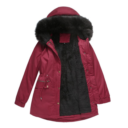 Women's Quilted Winter Puffer Parka Coat