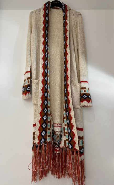 Bohemian Style Long Knitted Cardigan