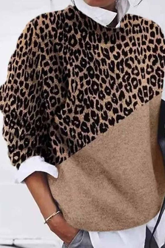 Alice Leroy - Lightweight Animal Print Jumper