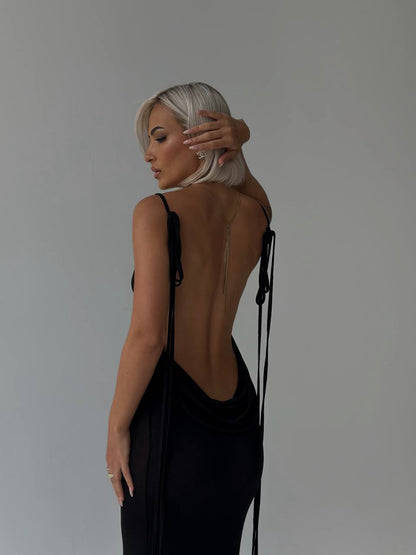 Sofia - Serenity Backless Maxi Dress