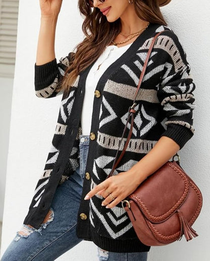 Boho Oversized Cardigan for Ladies