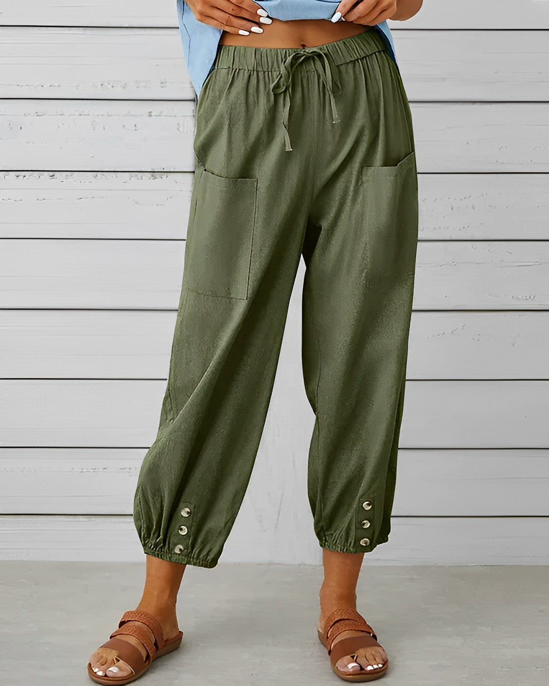 MAYA - Wide pants with high waist