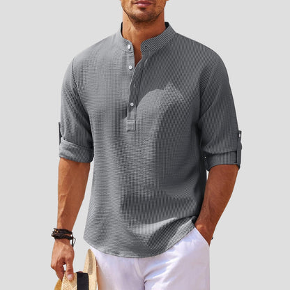 Charlie | Henley Linen Shirt