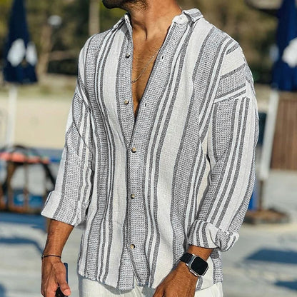 Christian Linen - Men's summer shirt linen elegant