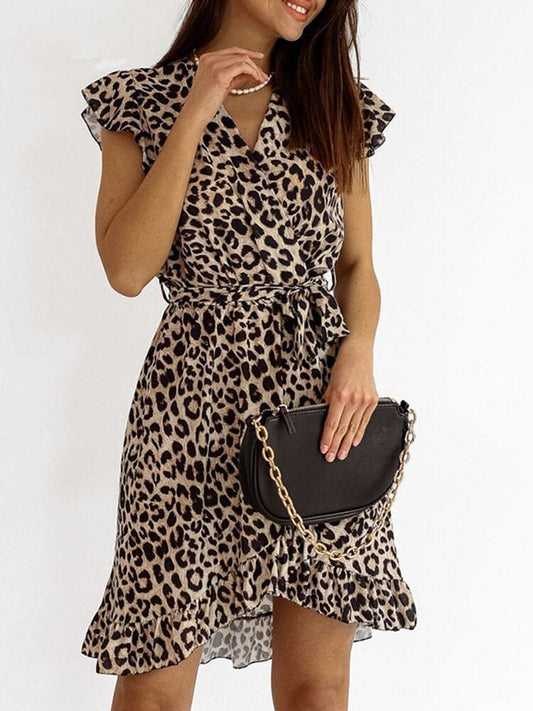 Stunning Leopard Print Mini Dress