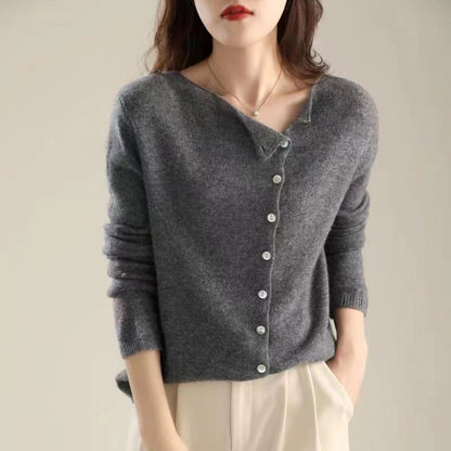 Riva Lefèvre | Classic Long Sleeve Sweater with Buttons