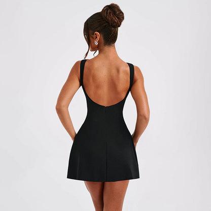 Virginia Elegant Dress with Open Back