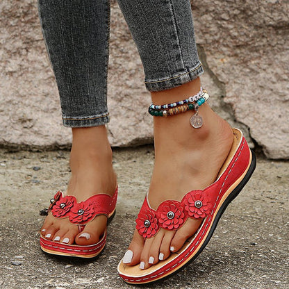 Leonie | Flowery Women's Summer Sandals