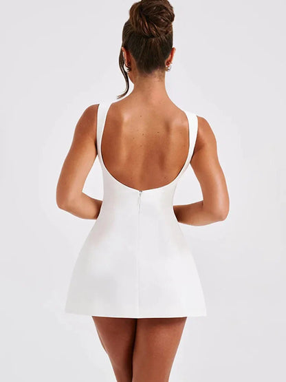 Virginia Elegant Dress with Open Back