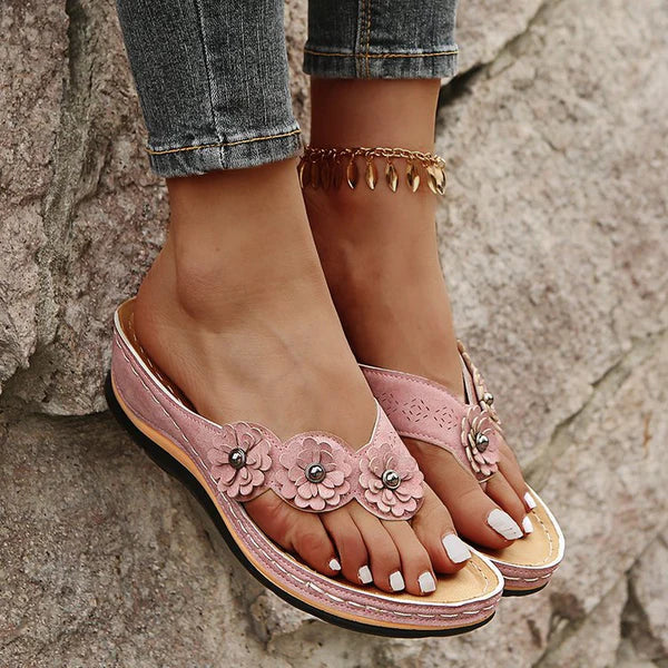 Leonie | Flowery Women's Summer Sandals