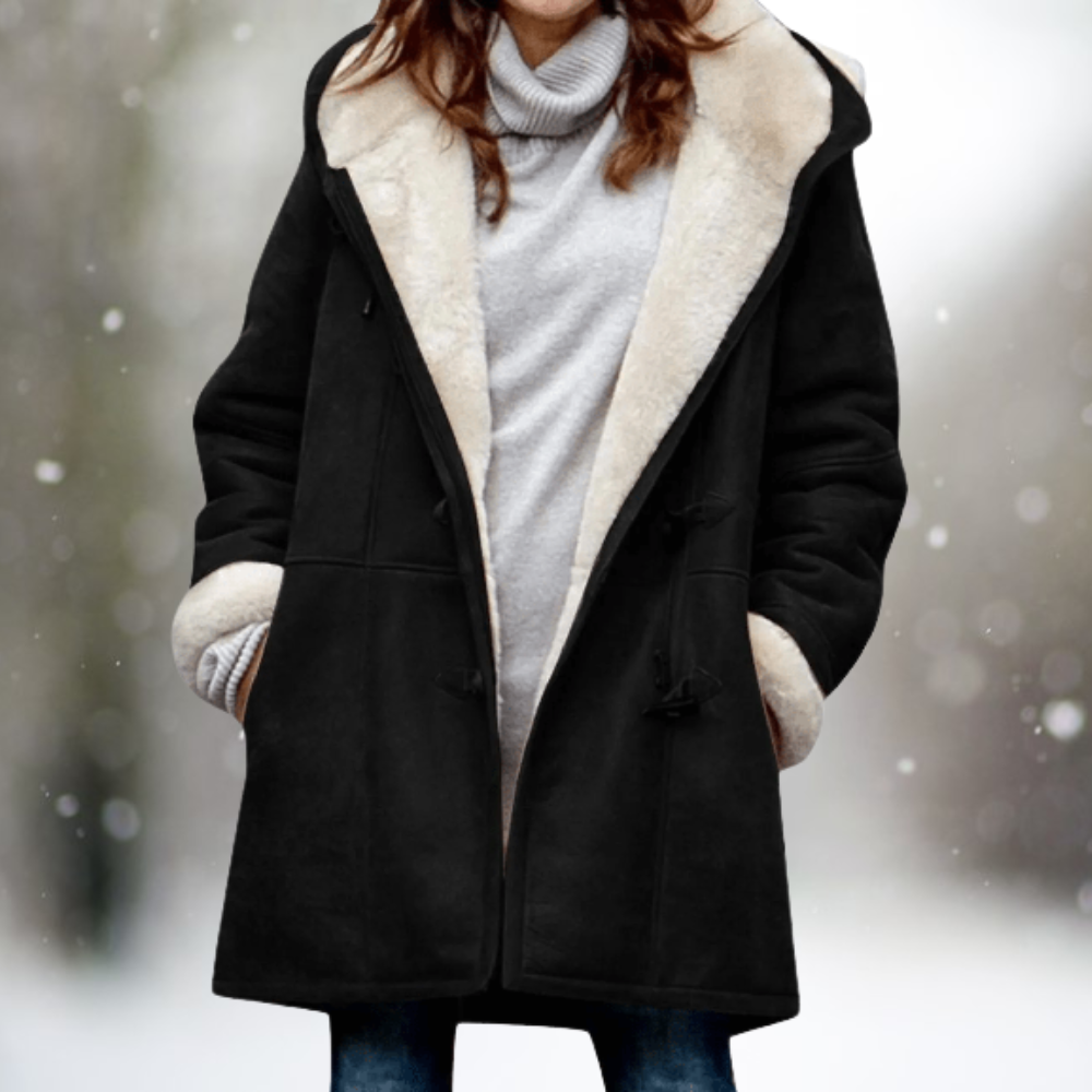 Riva Lefèvre | Premium Coat with Half-Length Hood – Moda-London