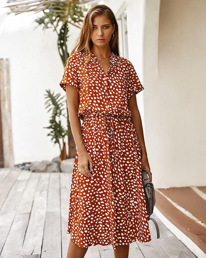 Elegant Leopard Print Dress