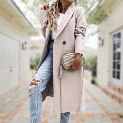 Isabelle Moreau | Elegant and Stylish Long Coat