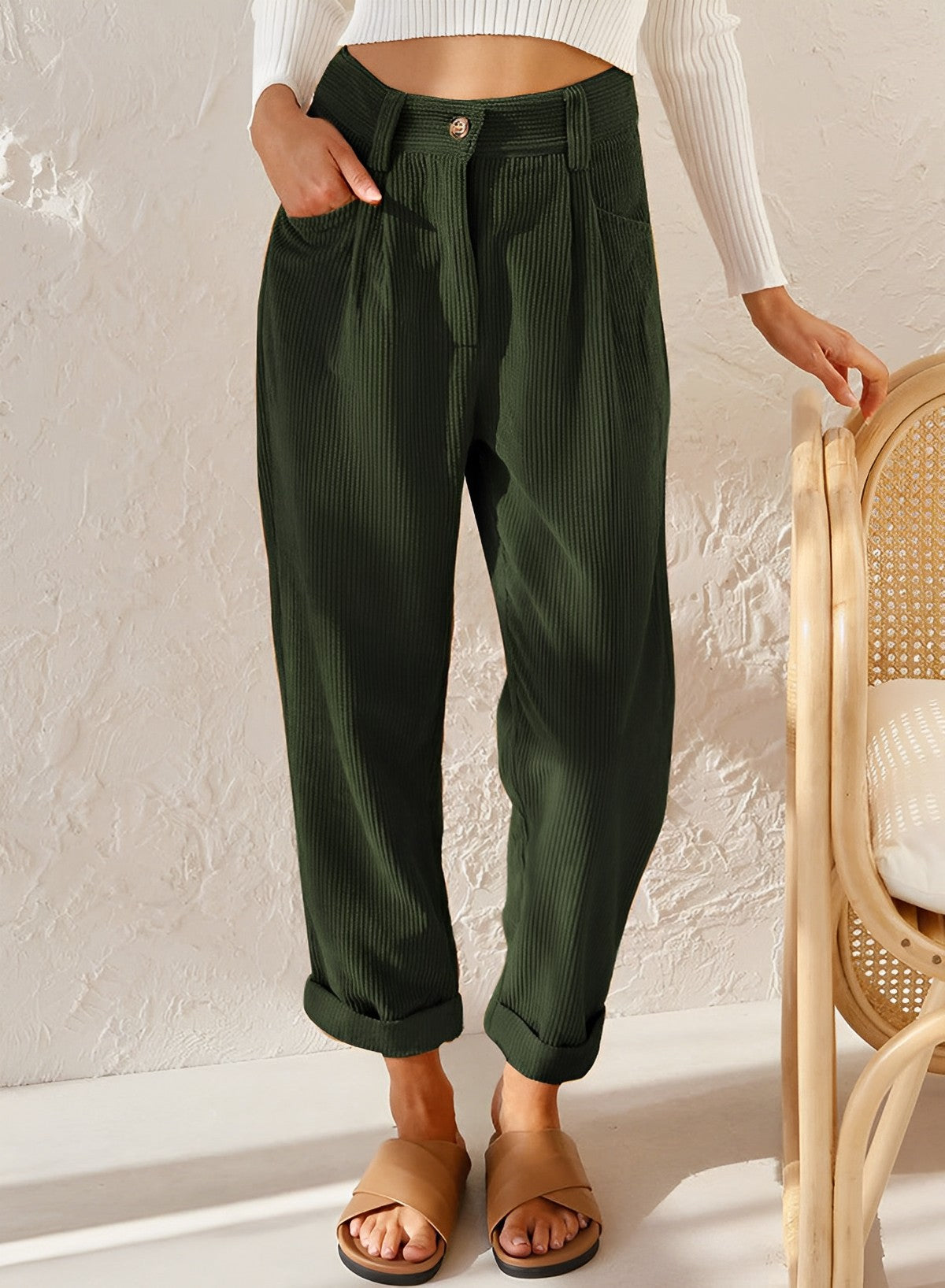 Alice Leroy - Fashionable corduroy trousers