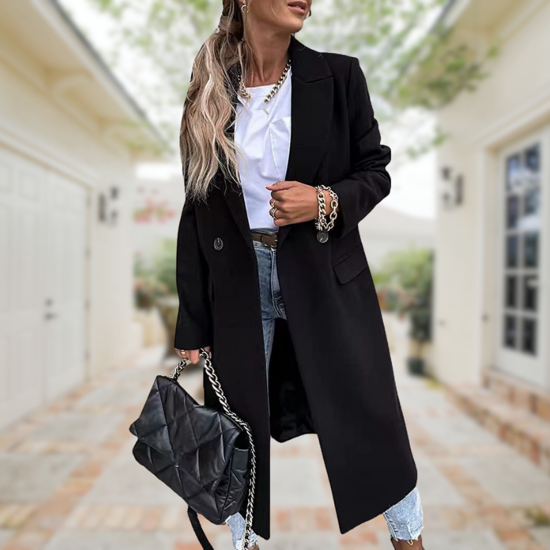 Isabelle Moreau | Elegant and Stylish Long Coat