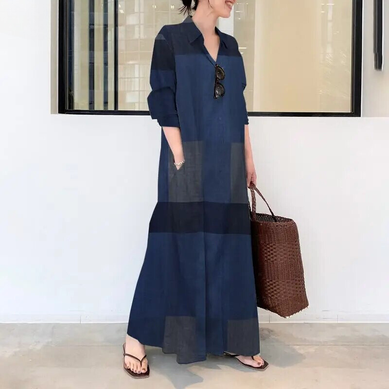 Alice Leroy Stylish Checked Maxi Dress