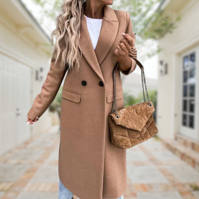 Isabelle Moreau | Elegant and Stylish Long Coat