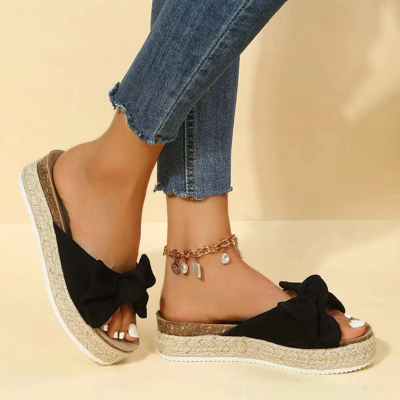 Bambino | Low Wedge Boho Sandals