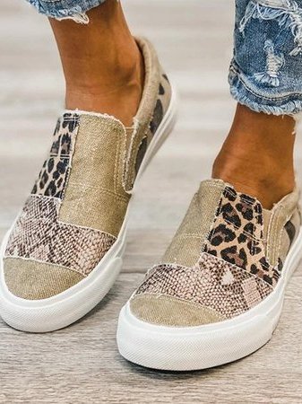 Leopard print canvas sneakers best sale