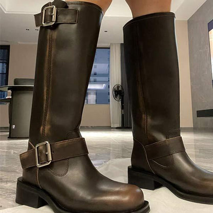 Women's Wide Calf Knee-High Riding Boots