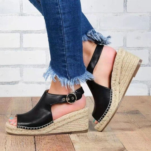 Elegant Wedge Platform Sandals